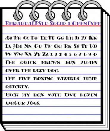 Bermuda LP Std Solid animated font preview Bermuda LP Std Solid animated font preview