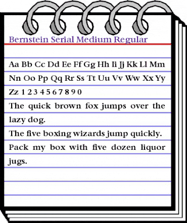 Bernstein-Serial-Medium Regular animated font preview Bernstein-Serial-Medium Regular animated font preview