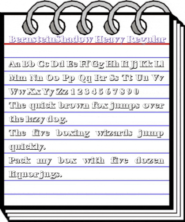 BernsteinShadow-Heavy Regular animated font preview