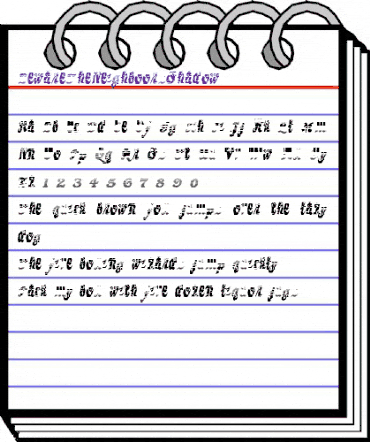 BewareTheNeighboors Shadow Regular animated font preview