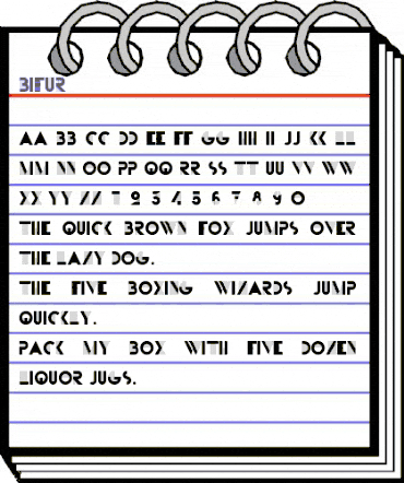 Bifur Regular animated font preview