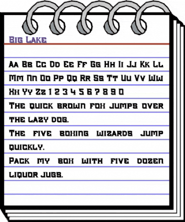 Big Lake Regular animated font preview Big Lake Regular animated font preview
