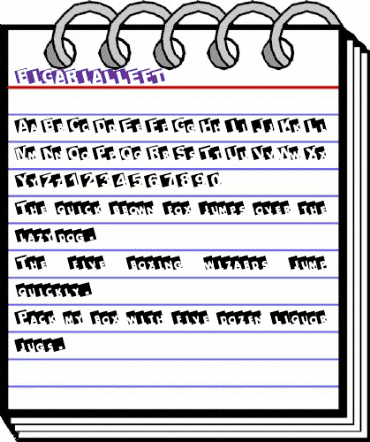 BIGARIALLEFT Regular animated font preview