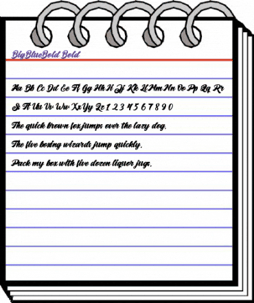 Big Blue Bold Bold animated font preview