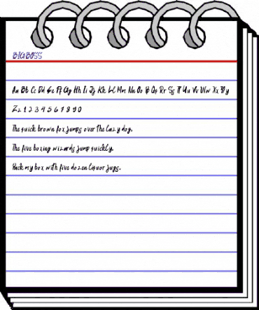 BIG BOSS Regular animated font preview