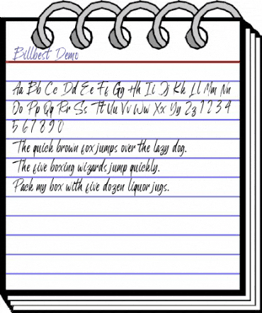 Billbest Demo Regular animated font preview