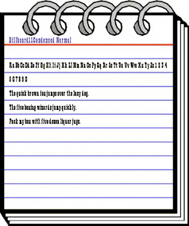 Billboard11Condensed Normal animated font preview Billboard11Condensed Normal animated font preview