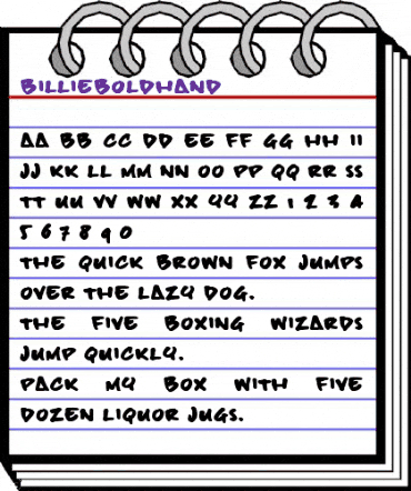 billieBoldHand Regular animated font preview billieBoldHand Regular animated font preview