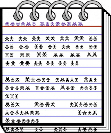 Binary Soldiers Regular animated font preview