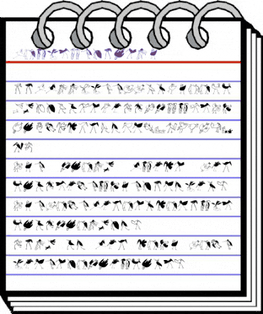 Birds-Relaunch Regular animated font preview