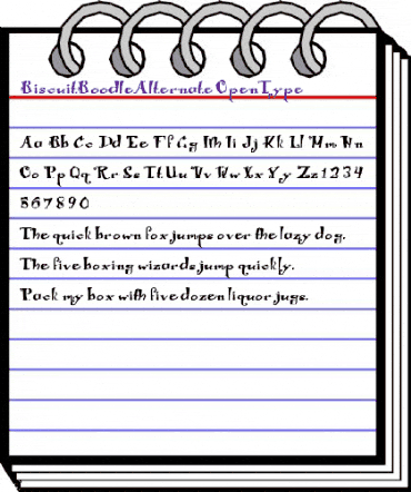 Biscuit Boodle Alternate Alternate animated font preview