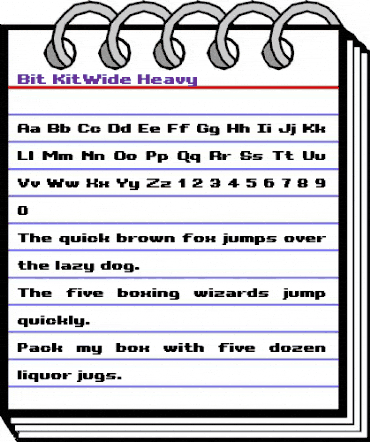 Bit KitWide Heavy Regular animated font preview