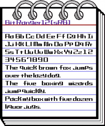 Bit Ranger12 (sRB) Regular animated font preview