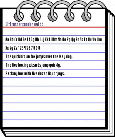 Bitcrusher Condensed Bold animated font preview