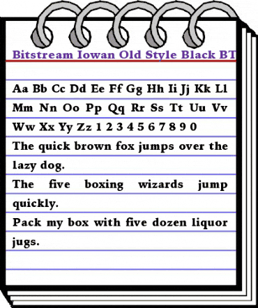 IowanOldSt Blk BT Black animated font preview IowanOldSt Blk BT Black animated font preview