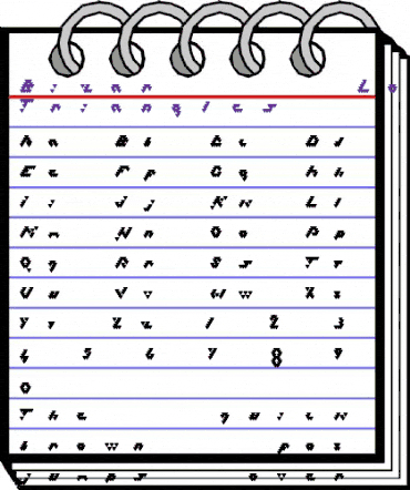 Bizar Loved Triangles Regular animated font preview