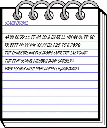 Black Jackal Regular animated font preview