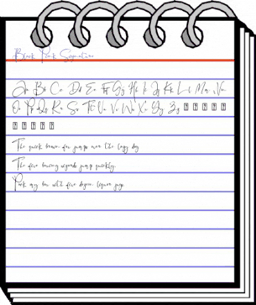 Black Pink Signature Regular animated font preview Black Pink Signature Regular animated font preview
