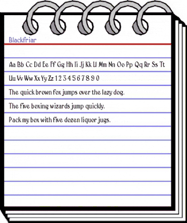 Blackfriar Regular animated font preview Blackfriar Regular animated font preview