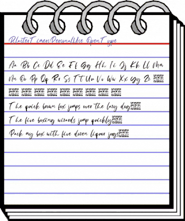 Blaster Timers Personal Use Regular animated font preview