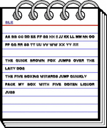 ble Regular animated font preview