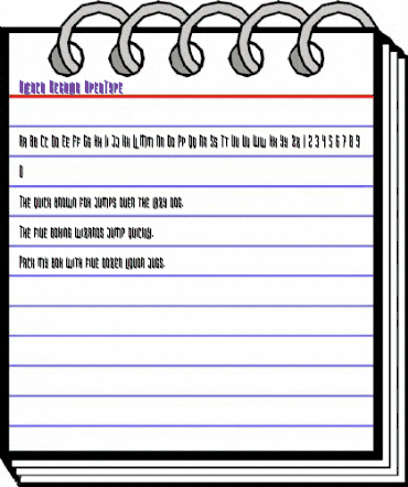 Bleach Regular animated font preview