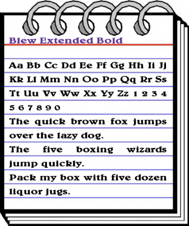 Blew Extended Bold animated font preview Blew Extended Bold animated font preview