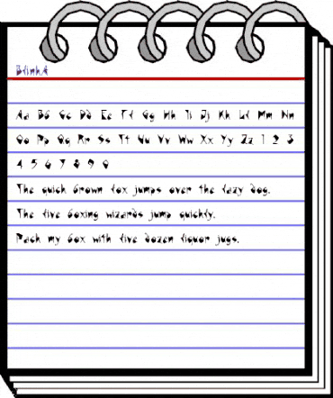 Blink Regular animated font preview