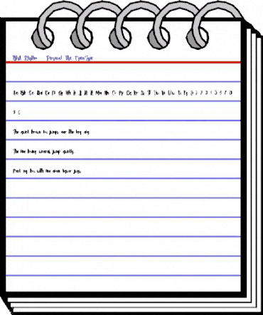 Blisk Rhythm - Personal Use Regular animated font preview