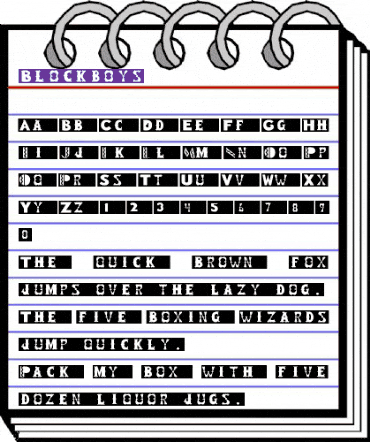 Blockboys Regular animated font preview Blockboys Regular animated font preview