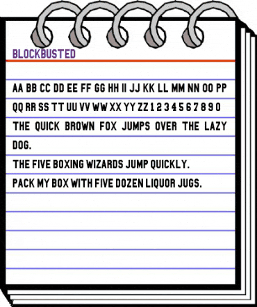 Blockbusted Regular animated font preview