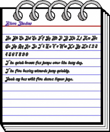 Blora Shadow animated font preview