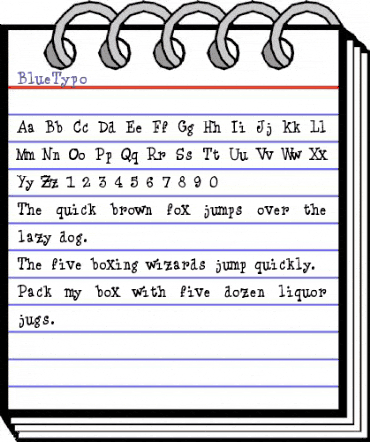 BlueType Regular animated font preview