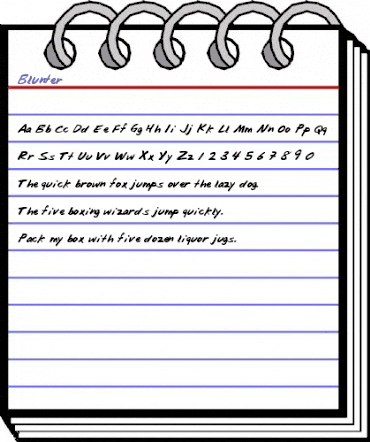 Blunter Regular animated font preview