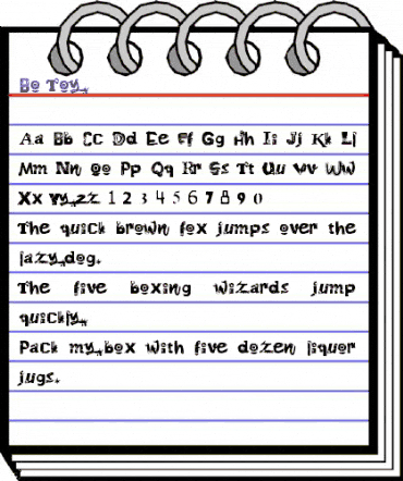 Bo_Toy Regular animated font preview