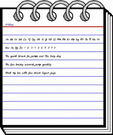 Bobbey Regular animated font preview