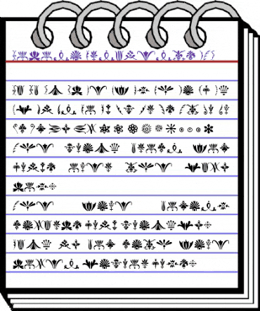 Bodoni Ornaments ITC Regular animated font preview