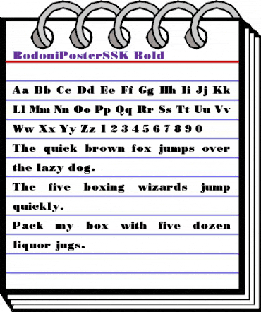 BodoniPosterSSK Bold animated font preview BodoniPosterSSK Bold animated font preview