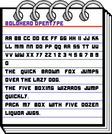 Boldhead Boldhead animated font preview