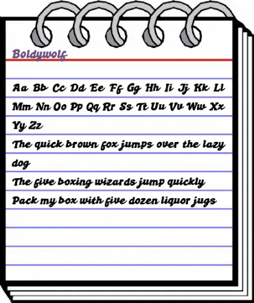 Cundrawan (cove703) Regular animated font preview