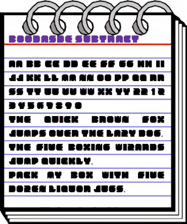 BOODAS.DE | Subtract Regular animated font preview BOODAS.DE | Subtract Regular animated font preview