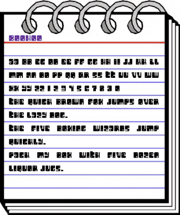 BooHoo Regular animated font preview