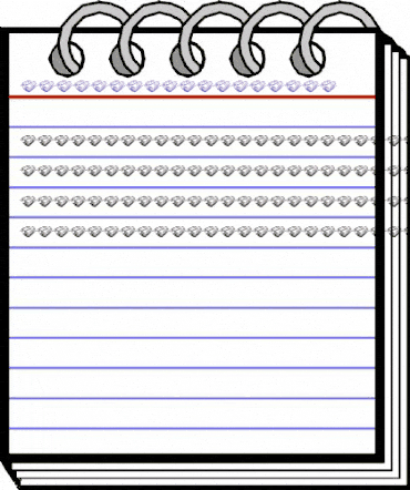 Book Stamps Figure Regular animated font preview