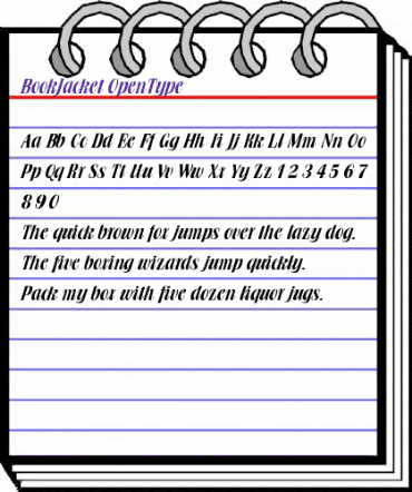Book Jacket animated font preview