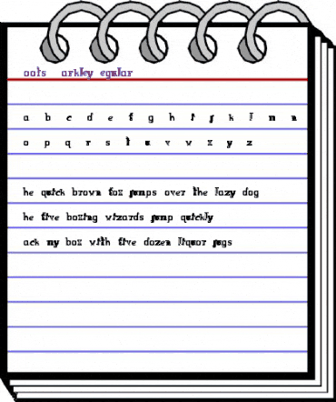 Boots&Barkley Regular animated font preview