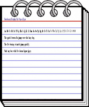 Bordeaux Display Std Regular animated font preview