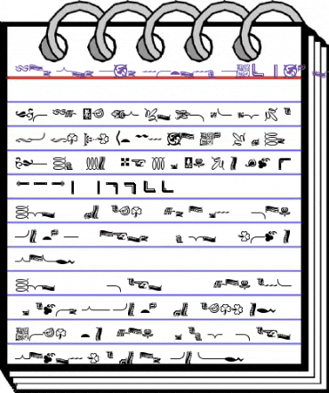 Borders Ornaments P06 Regular animated font preview