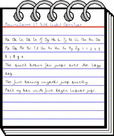 BousniCarre LT Std Light Regular animated font preview