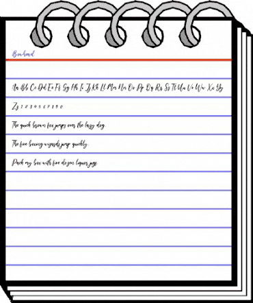 Bowhead Regular animated font preview