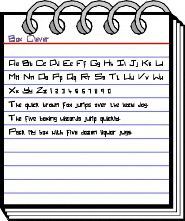 Box Clever Regular animated font preview